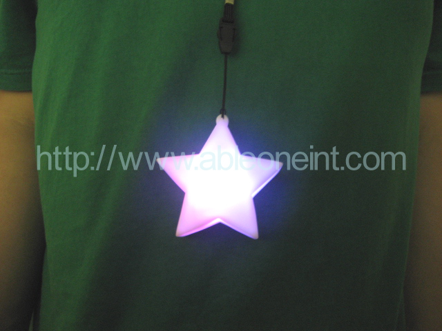 PVC Star Shape Light with Lanyard